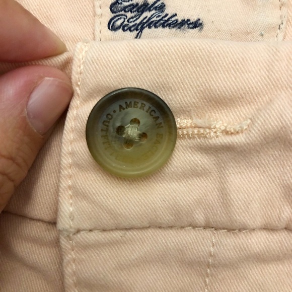 American Eagle Pastel Pink Medium Rise Wide Leg Casual Shorts. Size 10 - Picture 4 of 14